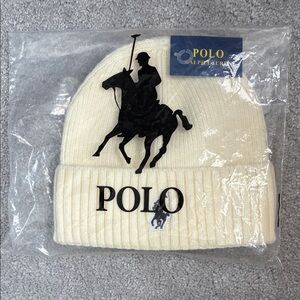 Polo by Ralph Lauren Ivory Knit Hat